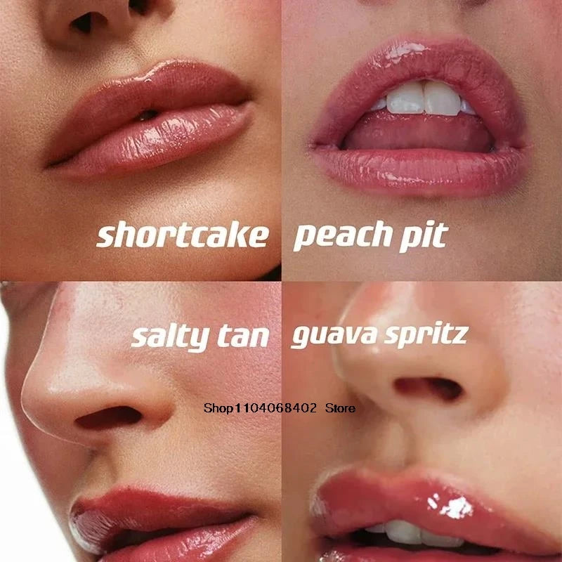 RHODE 10 Color Lip Glosses Plump Moisturizing Lip Glaze Essence Gel Oil Long Lasting Care Products For Women Girls